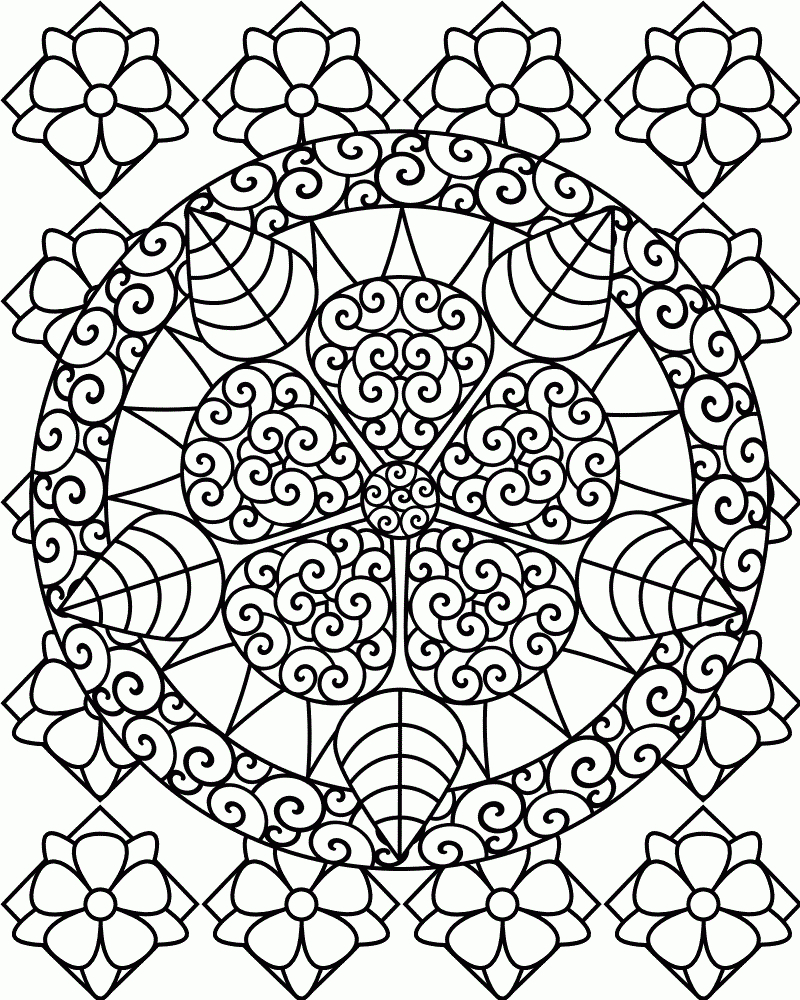 Free Printable Abstract Coloring Pages For Kids | Adult Coloring - Free Printable Coloring Pages