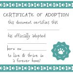 Free Printable Adoption Certificate   Tutlin.psstech.co   Fake Adoption Certificate Free Printable