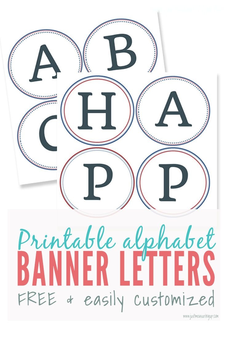 Free Printable Alphabet Letters Banner | Theveliger - Free Printable Banner Letters