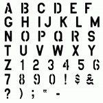 Free Printable Alphabet Stencils | View Image Design   View Stencil   Free Printable Fonts Stencils