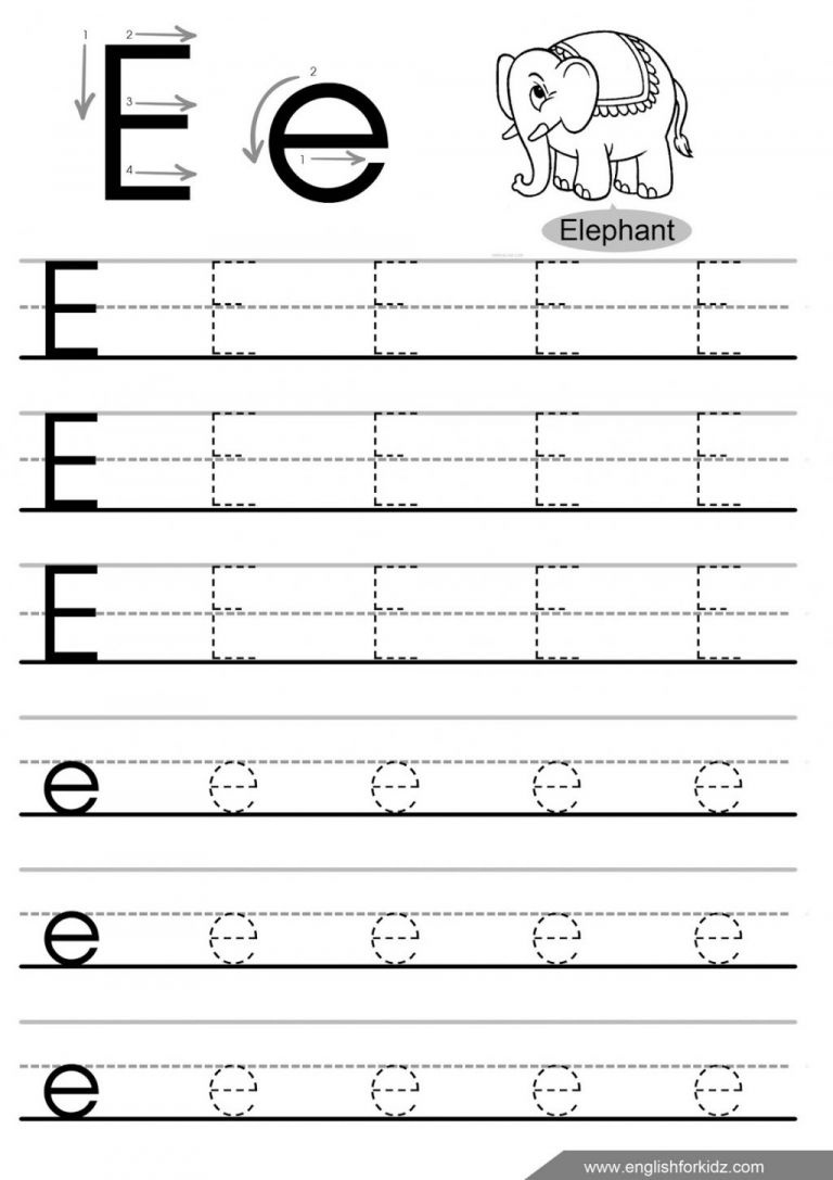 Free Printable Alphabet Tracing Worksheets For Kindergarten With - Free Printable Alphabet Tracing Worksheets For Kindergarten