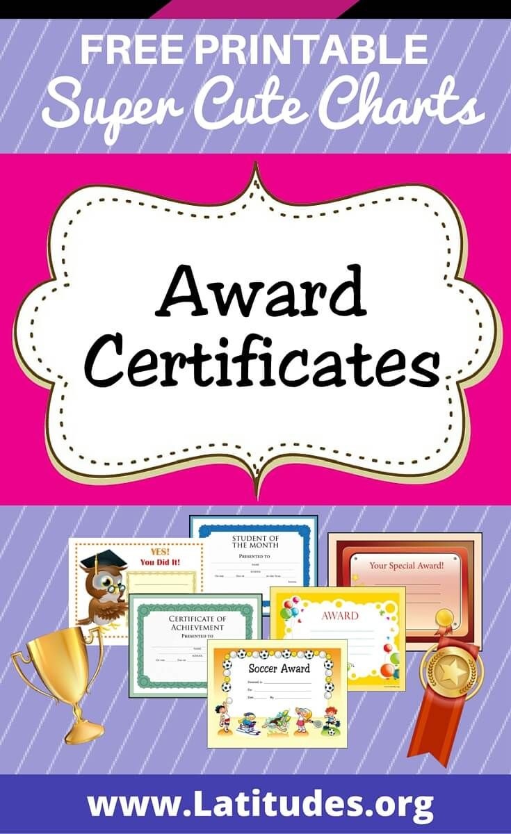 Free Printable Award Certificates For Kids | Awards/certificates For - Free Printable Awards