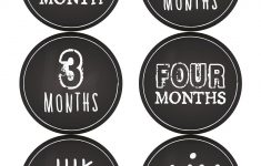 Free Printable Baby First Months Sticker Labels Or Count The Months – Free Printable Baby Month Stickers