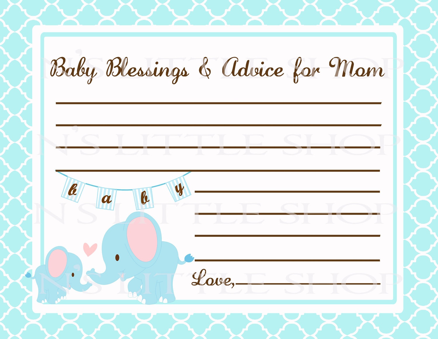 Free Printable Baby Shower Advice Cards - Printable Cards - Free Printable Baby Advice Cards