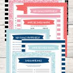 Free Printable Baby Shower Games   5 Games (In 3 Colors!) | Lil' Luna   Baby Name Race Free Printable