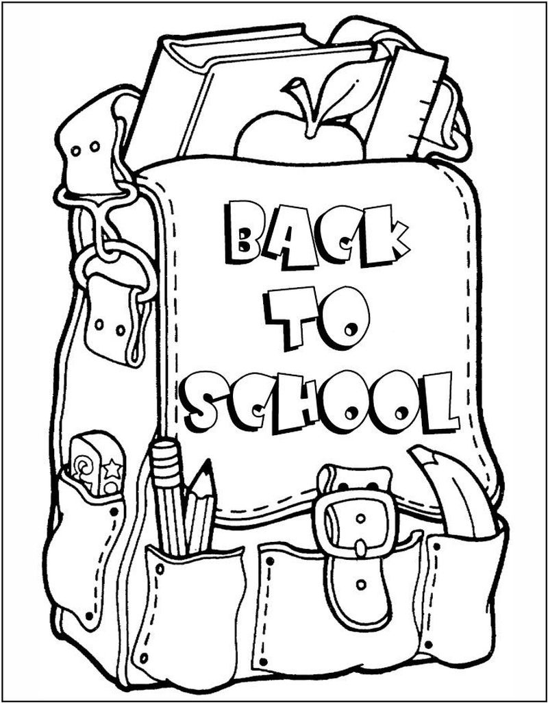 Free Printable Back To School Coloring Pages - Printable Coloring Sheets - Back To School Free Printable Coloring Pages