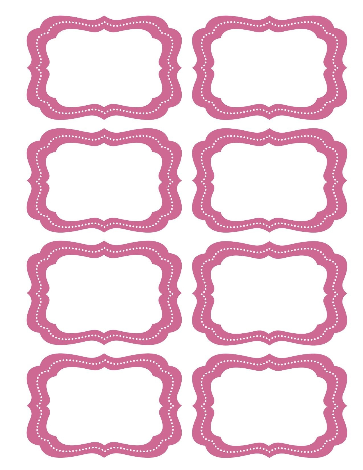 Free Printable Bag Label Templates | Candy Labels Blank Image - Free Printable Label Templates