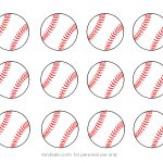 Free Printable Baseball Clip Art Images | Inch Circle Punch Or   Free Printable Softball Pictures