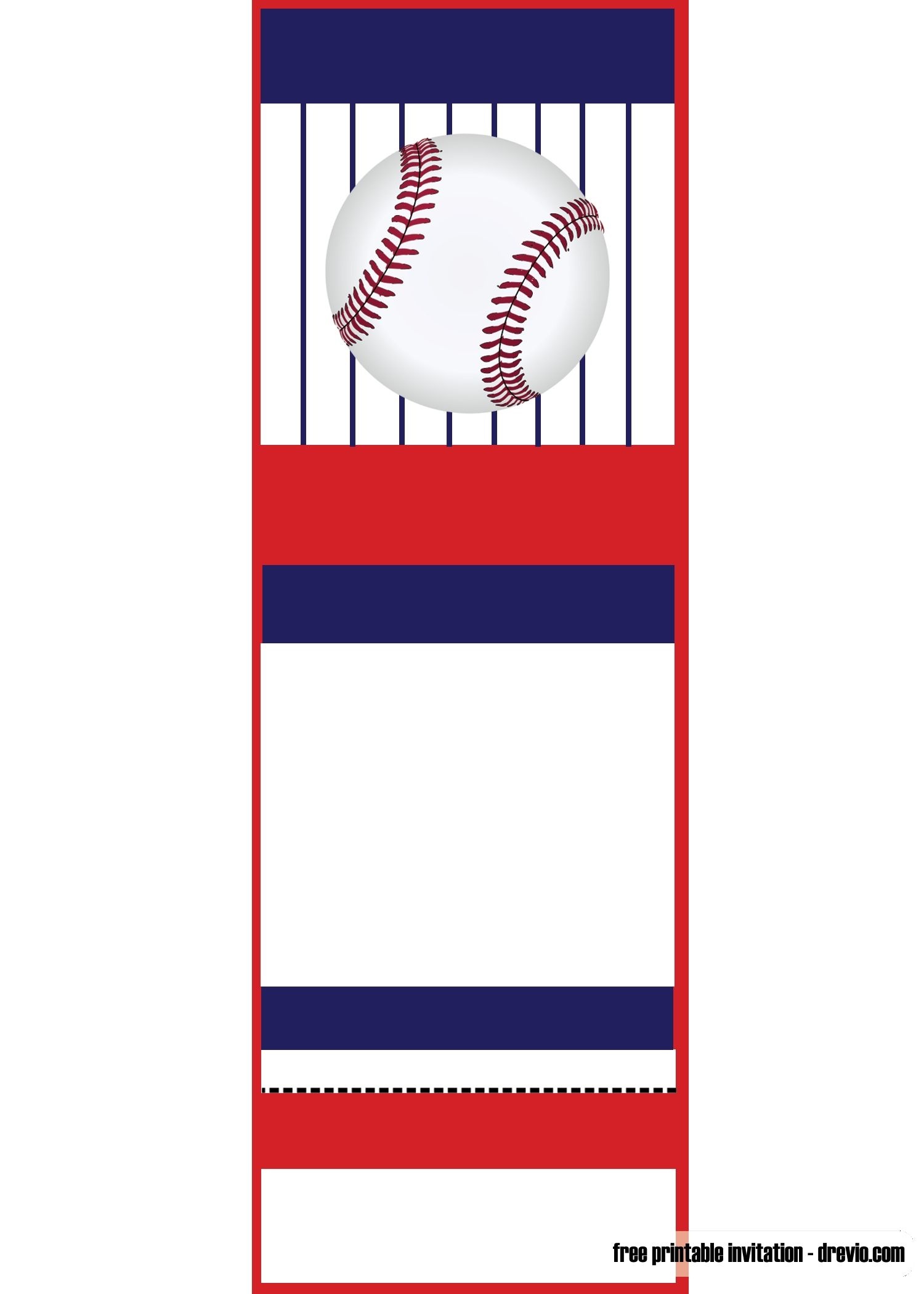 Free Printable Baseball Ticket Invitation Template | Free Printable - Free Printable Baseball Favor Tags