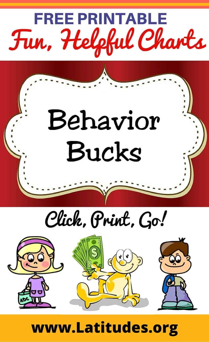 Free Printable Behavior Bucks For Kids | Acn Latitudes - Free Printable Chore Bucks