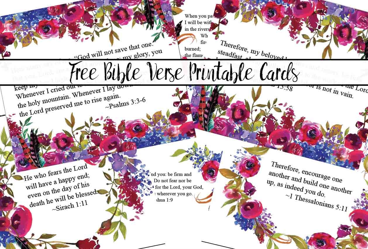Free Printable Bible Verse Cards For When You Need Encouragement - Free Printable Scripture Cards