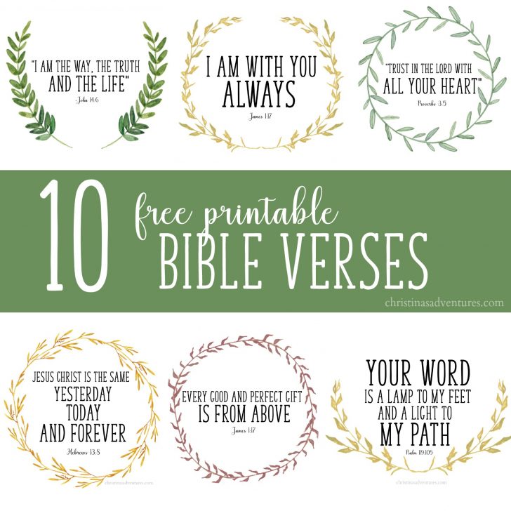Free Printable Bible Verses