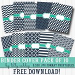 Free Printable Binder Covers Pack Of 10 | Diy School Supplies   Free Editable Printable Binder Covers