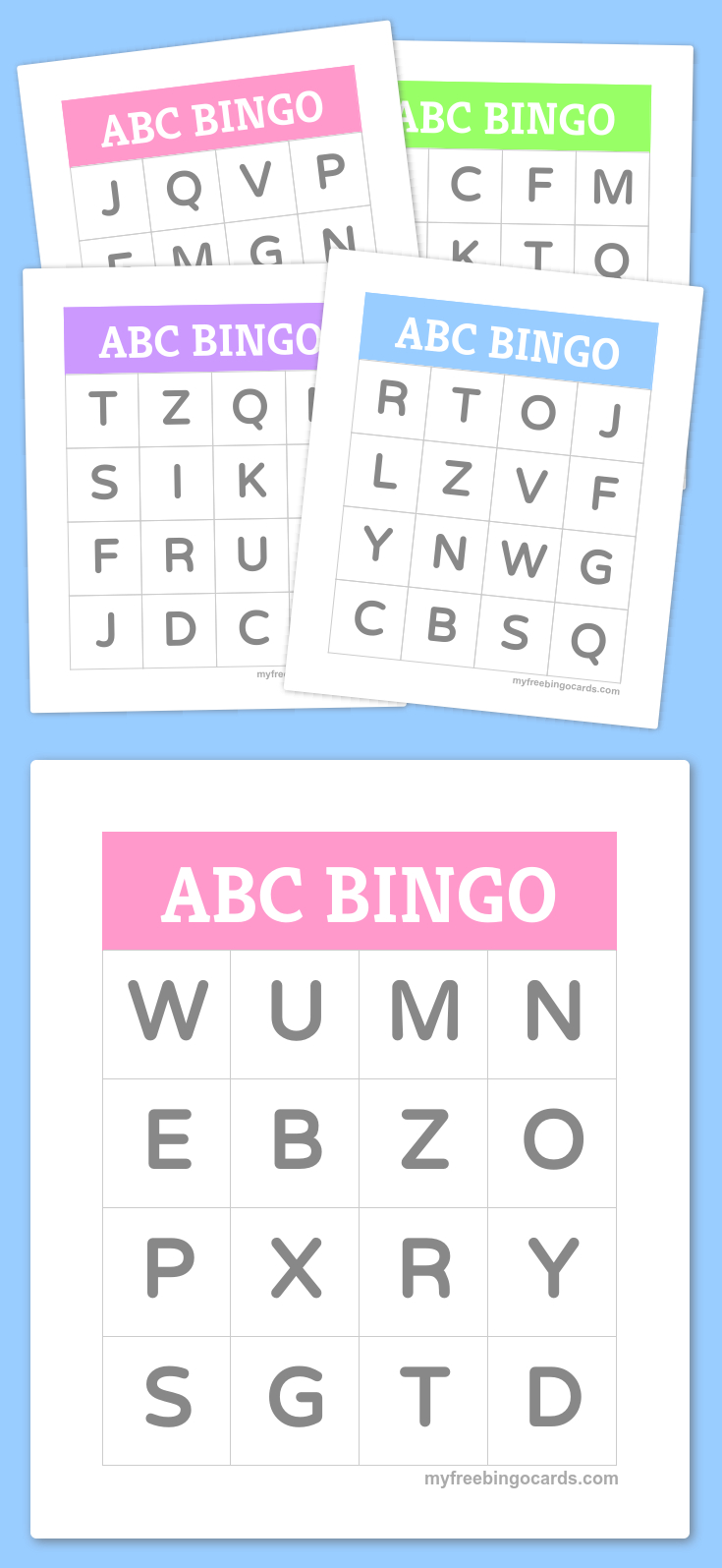 Free Printable Bingo Cards | Bingo Cards | Alphabet Bingo, Spanish - Free Printable Alphabet Bingo Cards