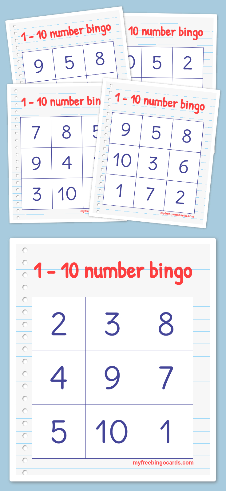 Free Printable Bingo Cards | Math | Kindergarten Math, Preschool - Free Printable Bingo Cards With Numbers
