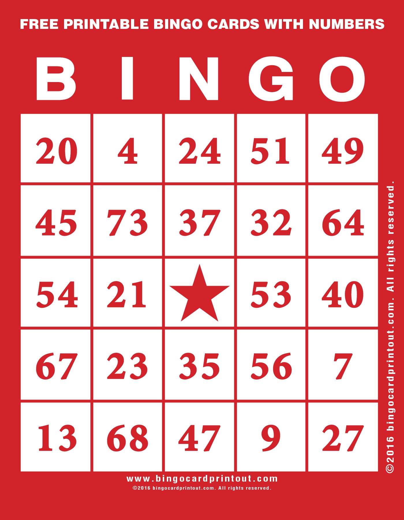 Free Printable Bingo Cards With Numbers - Bingocardprintout - Free Printable Bingo Cards With Numbers