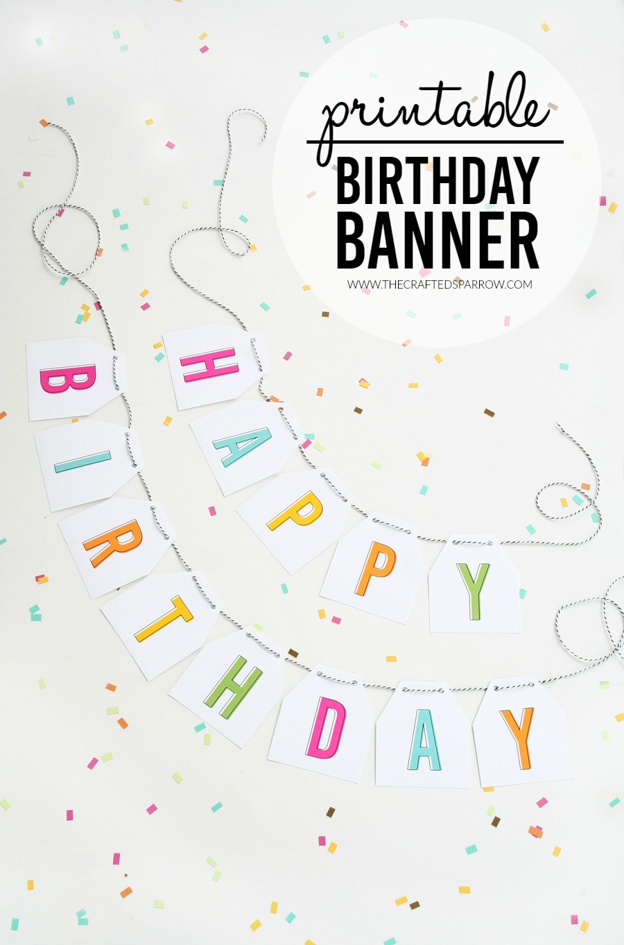 Free Printable Birthday Banners - The Girl Creative - Free Printable Happy Birthday Signs