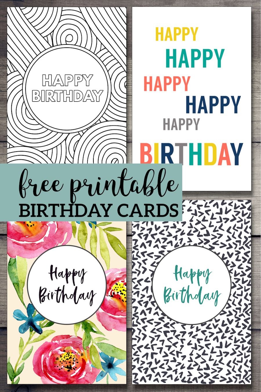 Free Printable Birthday Cards | Birthday Cards | Free Printable - Free Printable Birthday Cards For Adults