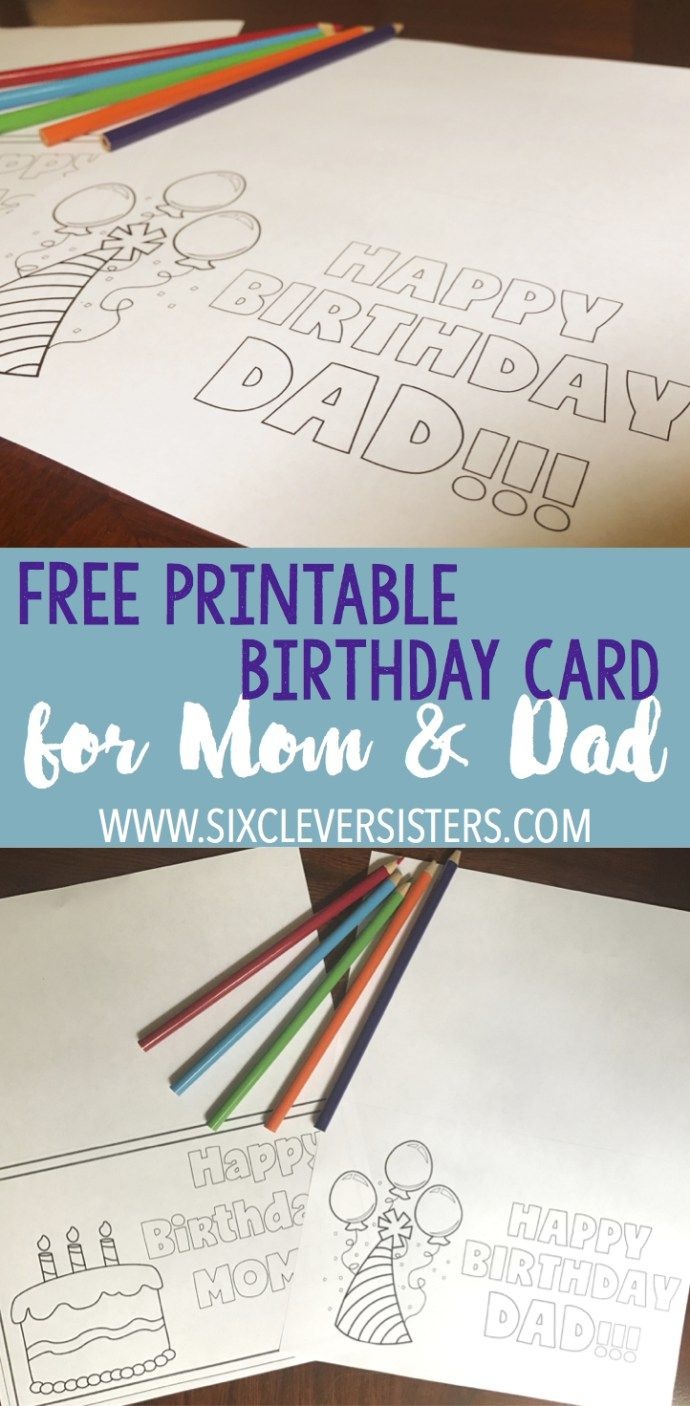 Free Printable Birthday Cards To Color | Dad Card | Free Printable - Free Printable Funny Birthday Cards For Dad