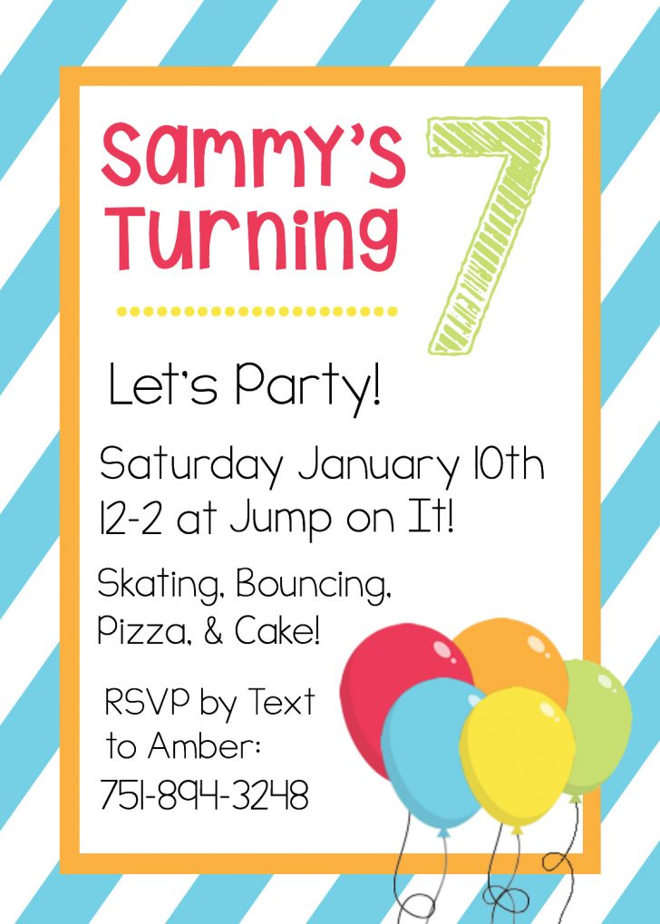 Free Printable Girl Birthday Invitations