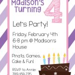 Free Printable Birthday Invitation Templates   Free Printable Girl Birthday Invitations