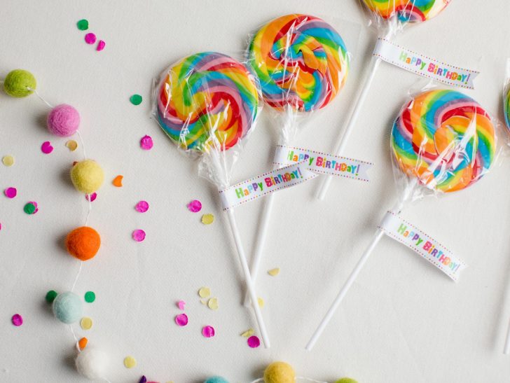 Birthday Party Favor Tags Printable Free