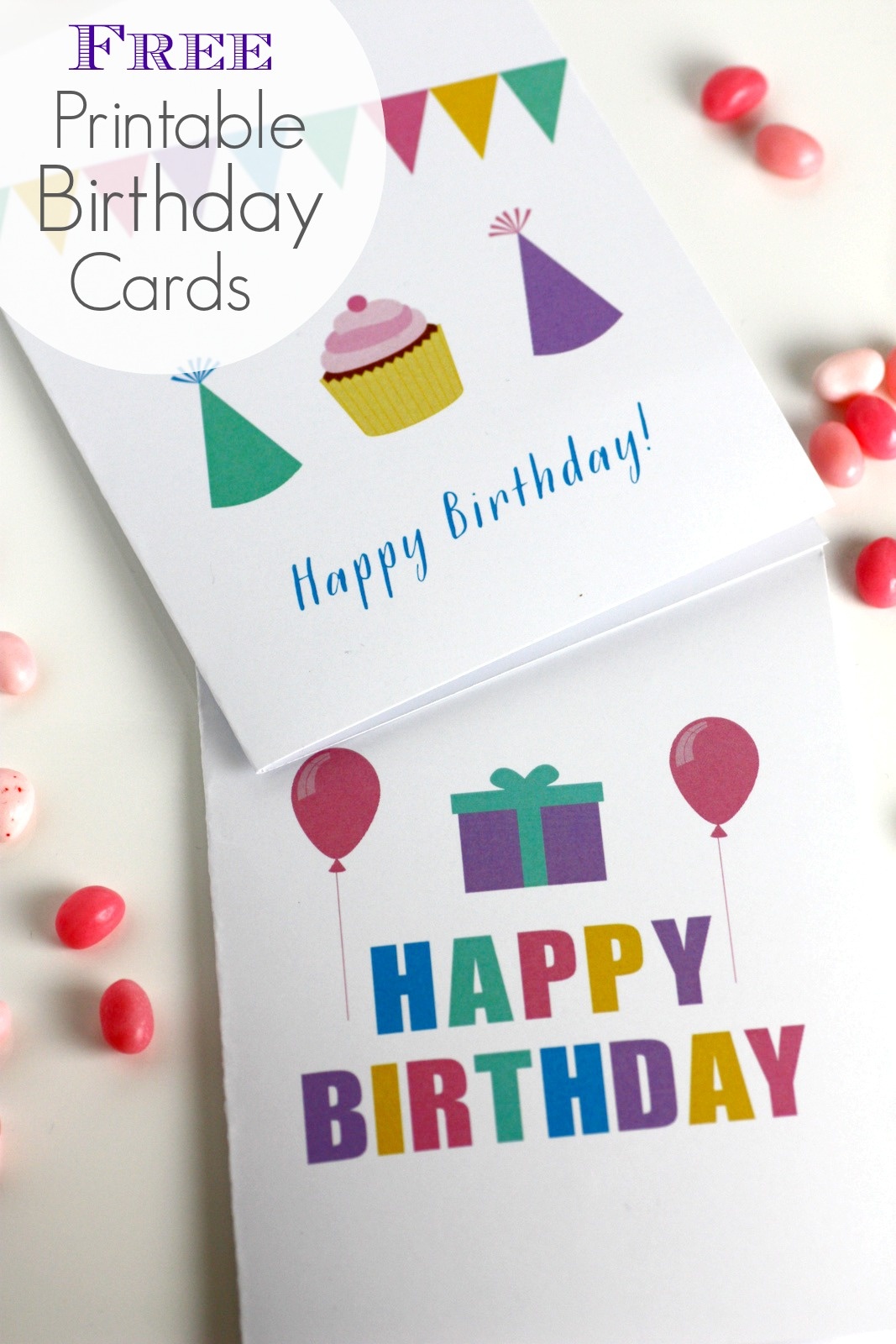 Free Printable Blank Birthday Cards | Catch My Party - Free Printable Personalized Birthday Cards