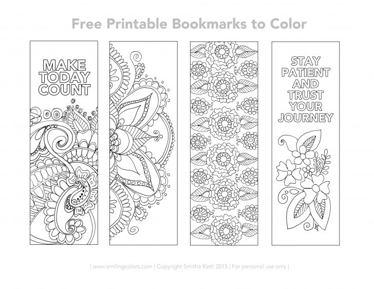 Free Printable Christmas Bookmarks To Color