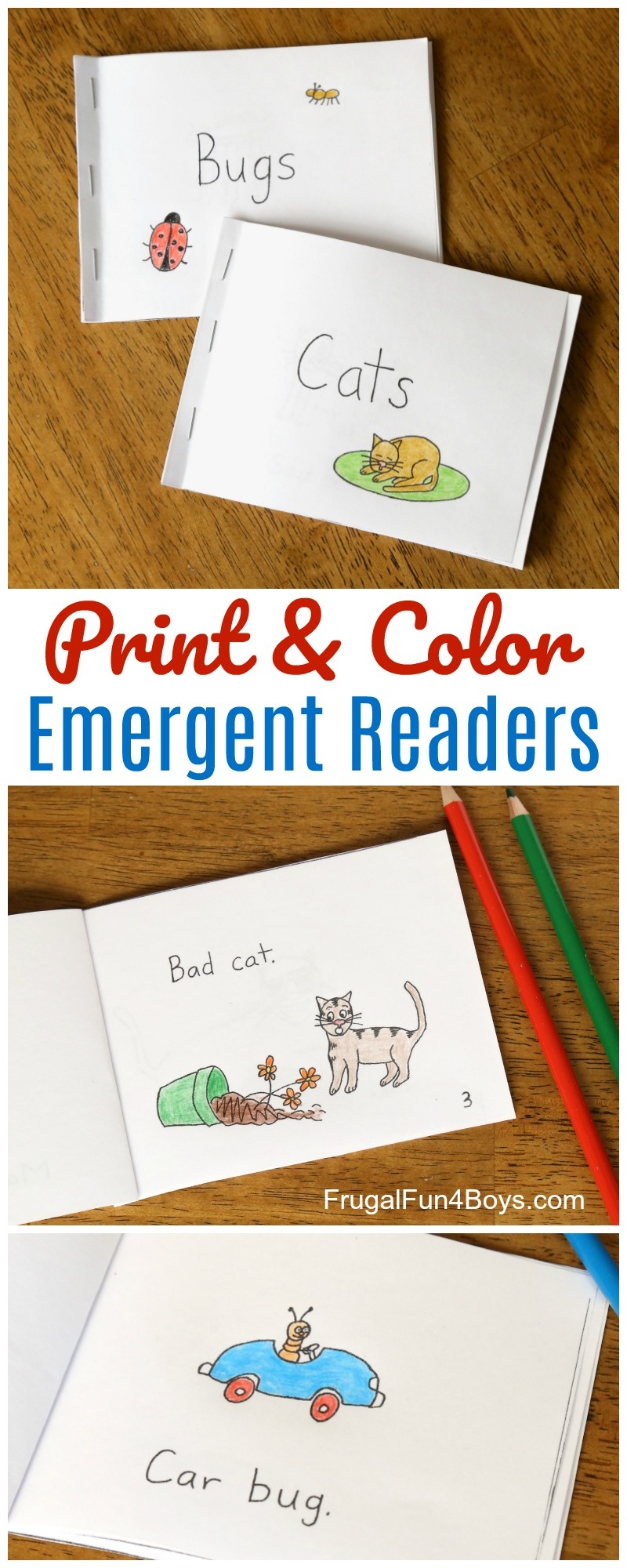 Free Printable Books For Beginning Readers - Level 1 (Easy) - Frugal - Free Printable Kindergarten Reading Books