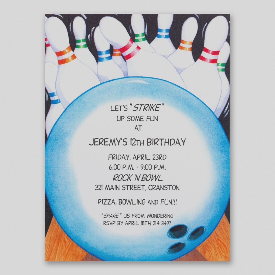 Free Printable Bowling Party Invitation Templates - Making-The-Web - Free Printable Bowling Invitation Templates