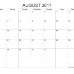 Free Printable Calendar August 2017Pdf, Image | Free Printable   Free Printable August 2017