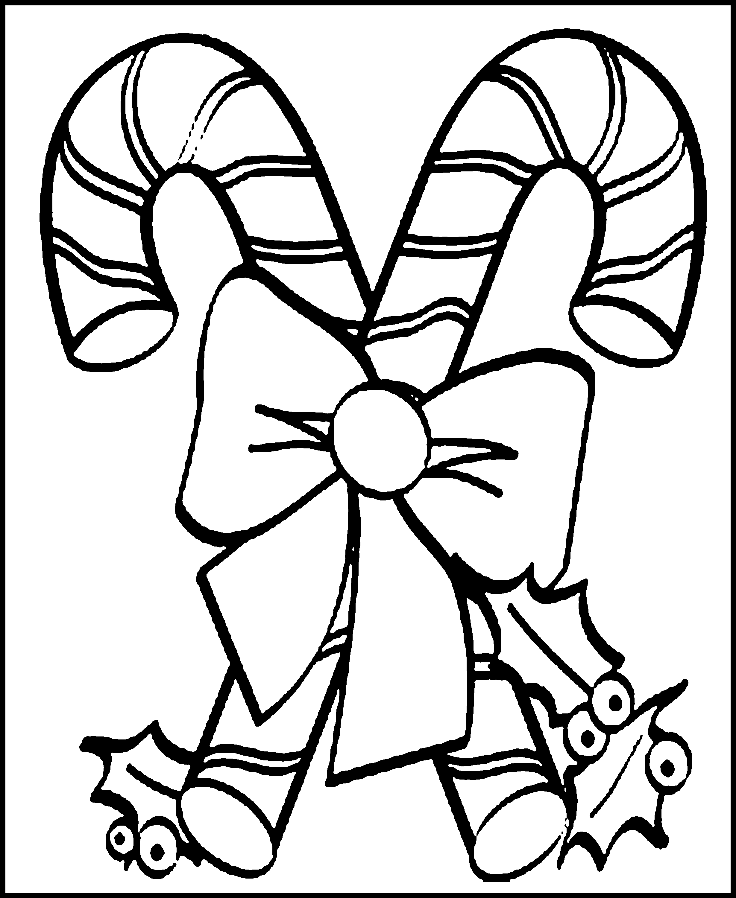 Free Printable Candy Cane Coloring Pages For Kids | Young At Heart - Free Printable Christmas Coloring Pages For Kids