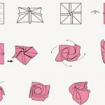 Free Printable Cards: Free Printable Origami Rose | Papercutting   Printable Origami Instructions Free