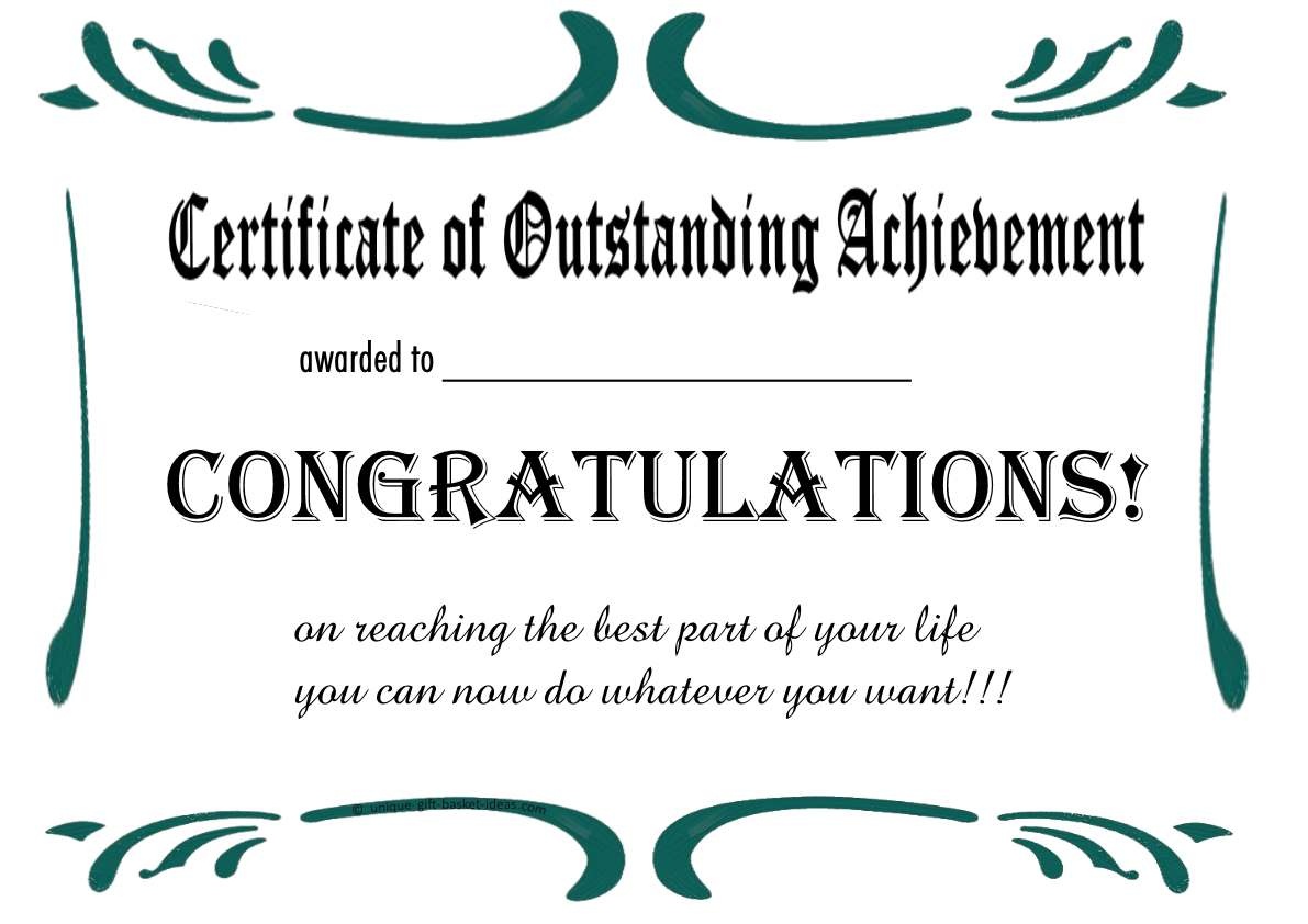 Free Printable Certificates And Awards To Include In Your Gift Basket - Free Printable Awards