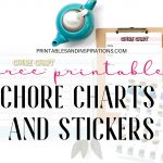 Free Printable Chore Charts And Chore Planner Stickers!   Printables   Chore Stickers Free Printable