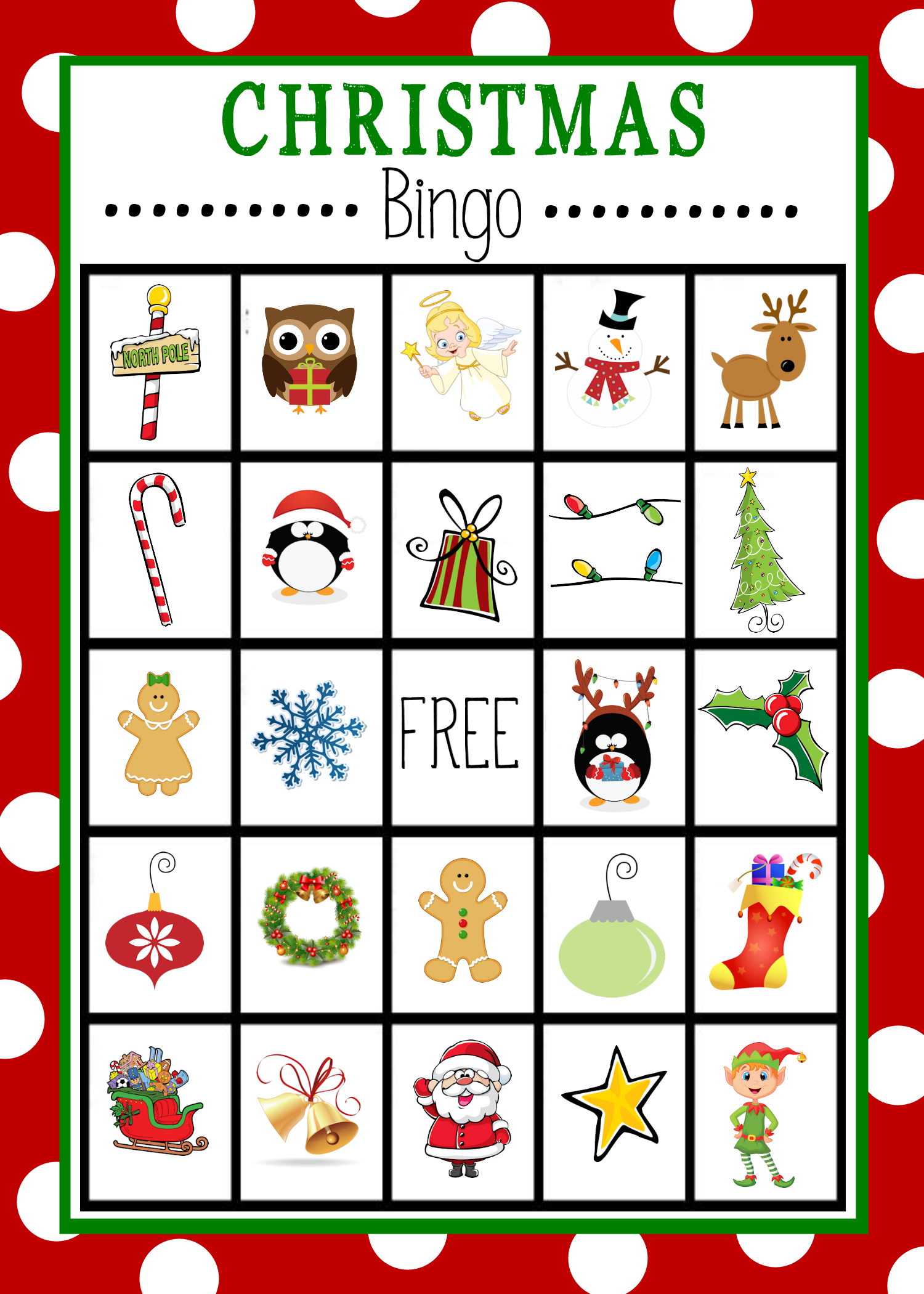 Free Printable Christmas Bingo Game | Christmas | Christmas Bingo - Christmas Bingo Game Printable Free