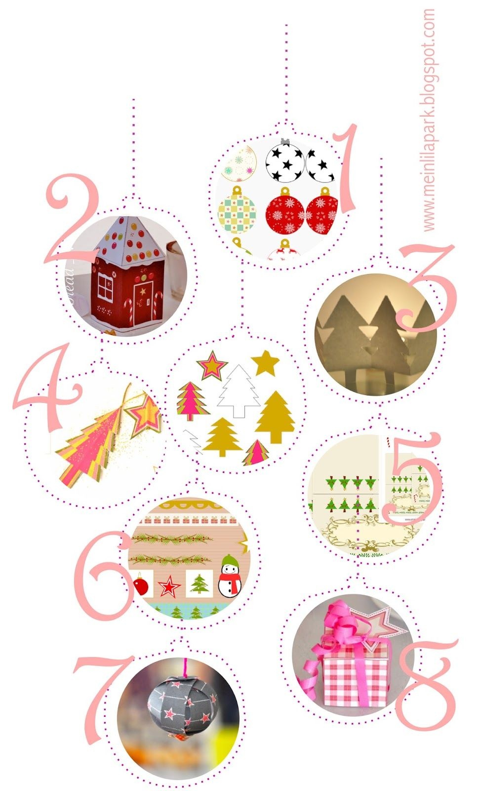 Free Printable Christmas Decorations - Ausdruckbare - Free Printable Christmas Decorations