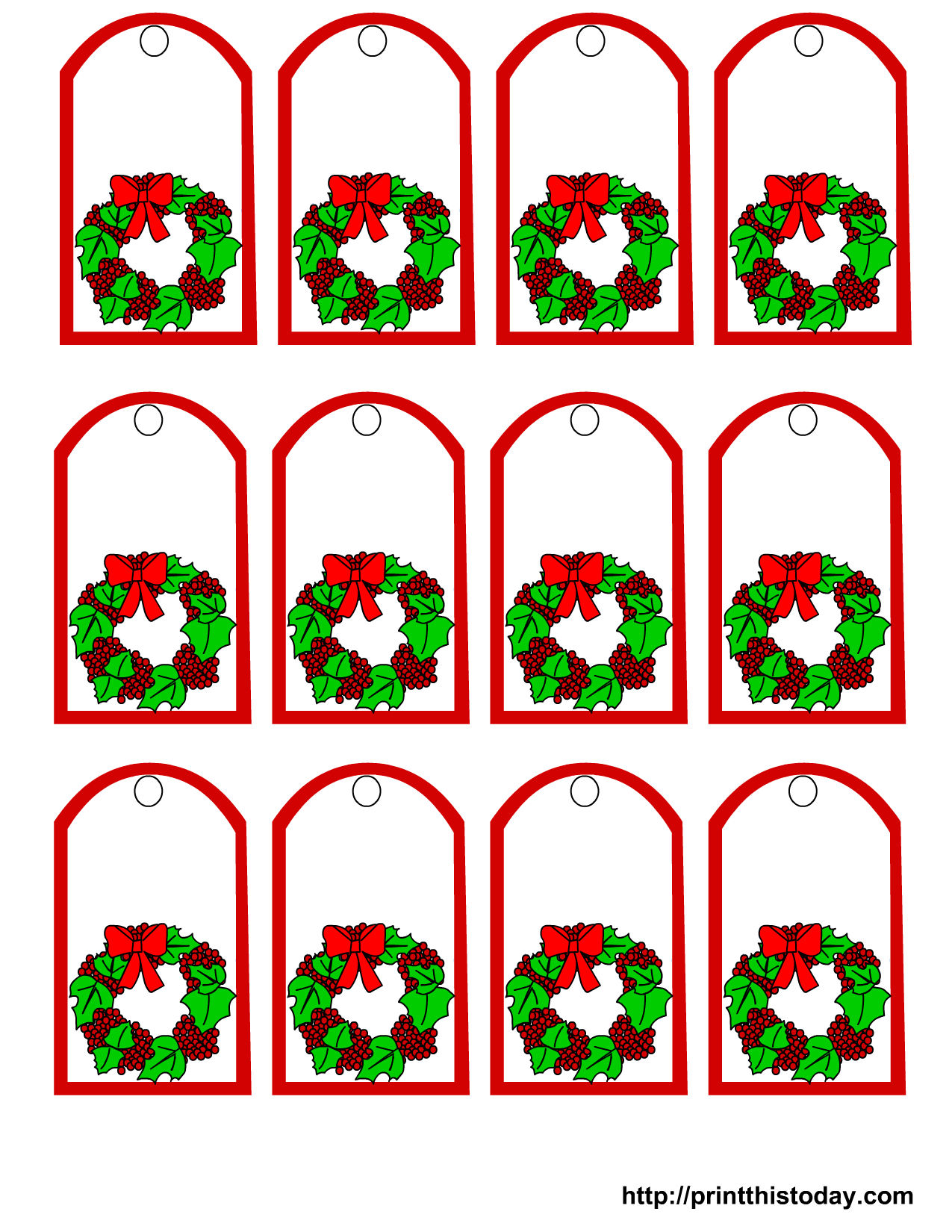 Free Printable Christmas Gift Tags - Free Printable Mistletoe Tags