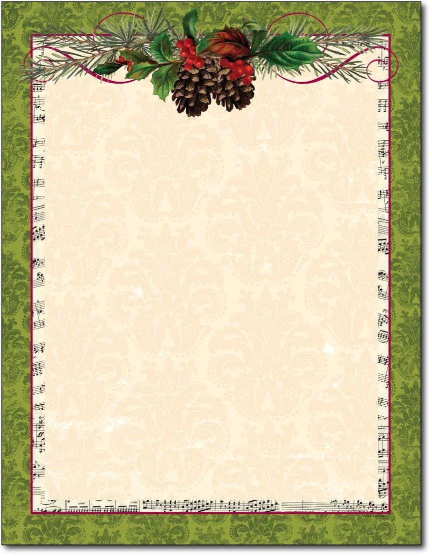 Free Printable Christmas Paper Stationery - Google Search - Free Printable Christmas Letterhead