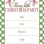 Free Printable Christmas Party Invitation | Crafts | Christmas Party   Free Printable Christmas Party Flyer Templates