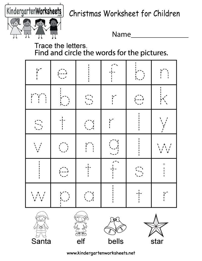 Free Printable Christmas Worksheet For Children In Kindergarten - Free Printable Christmas Worksheets