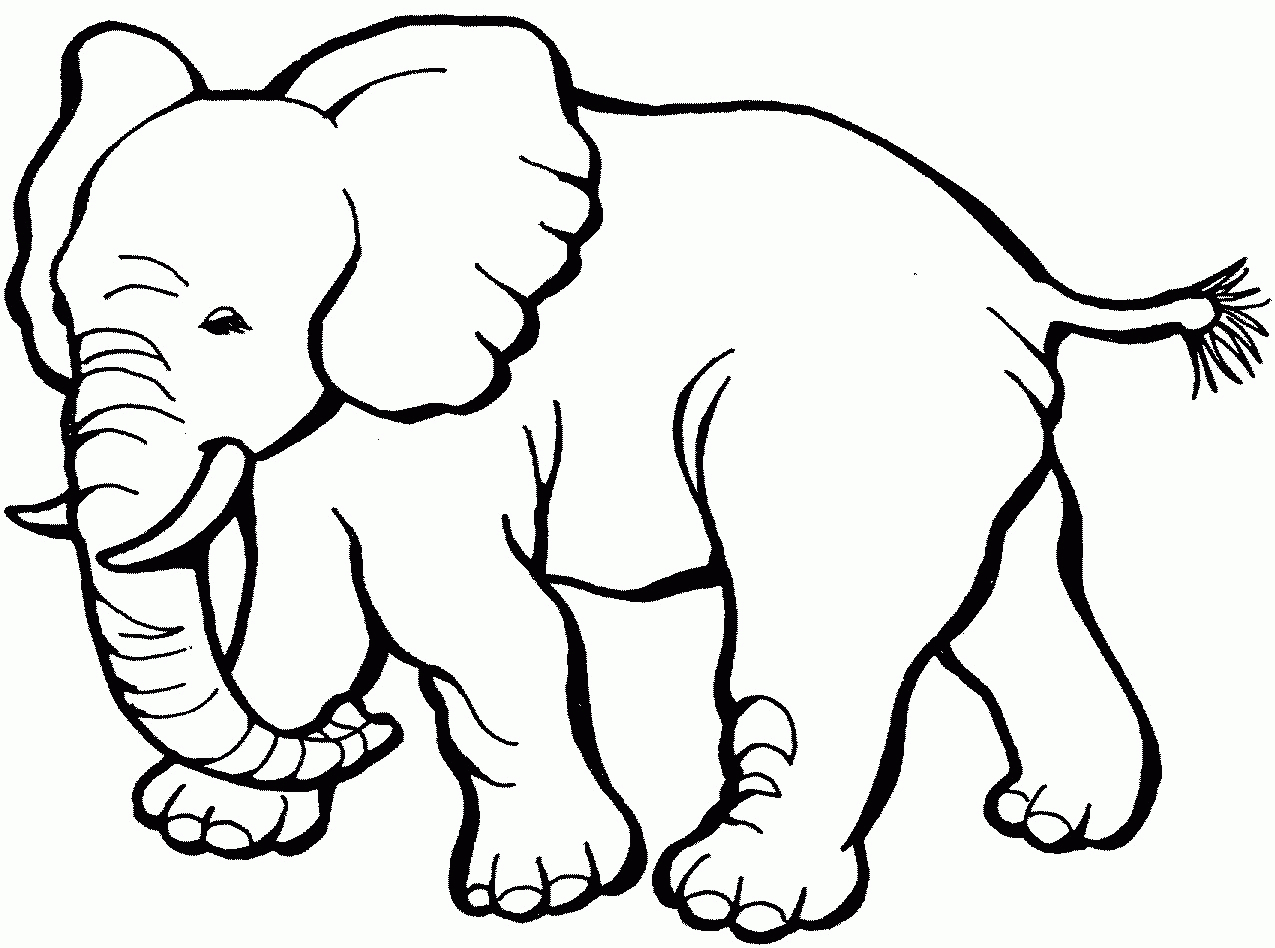 Free Printable Coloring Page Of Elephant - Coloring Home - Free Printable Elephant Pictures