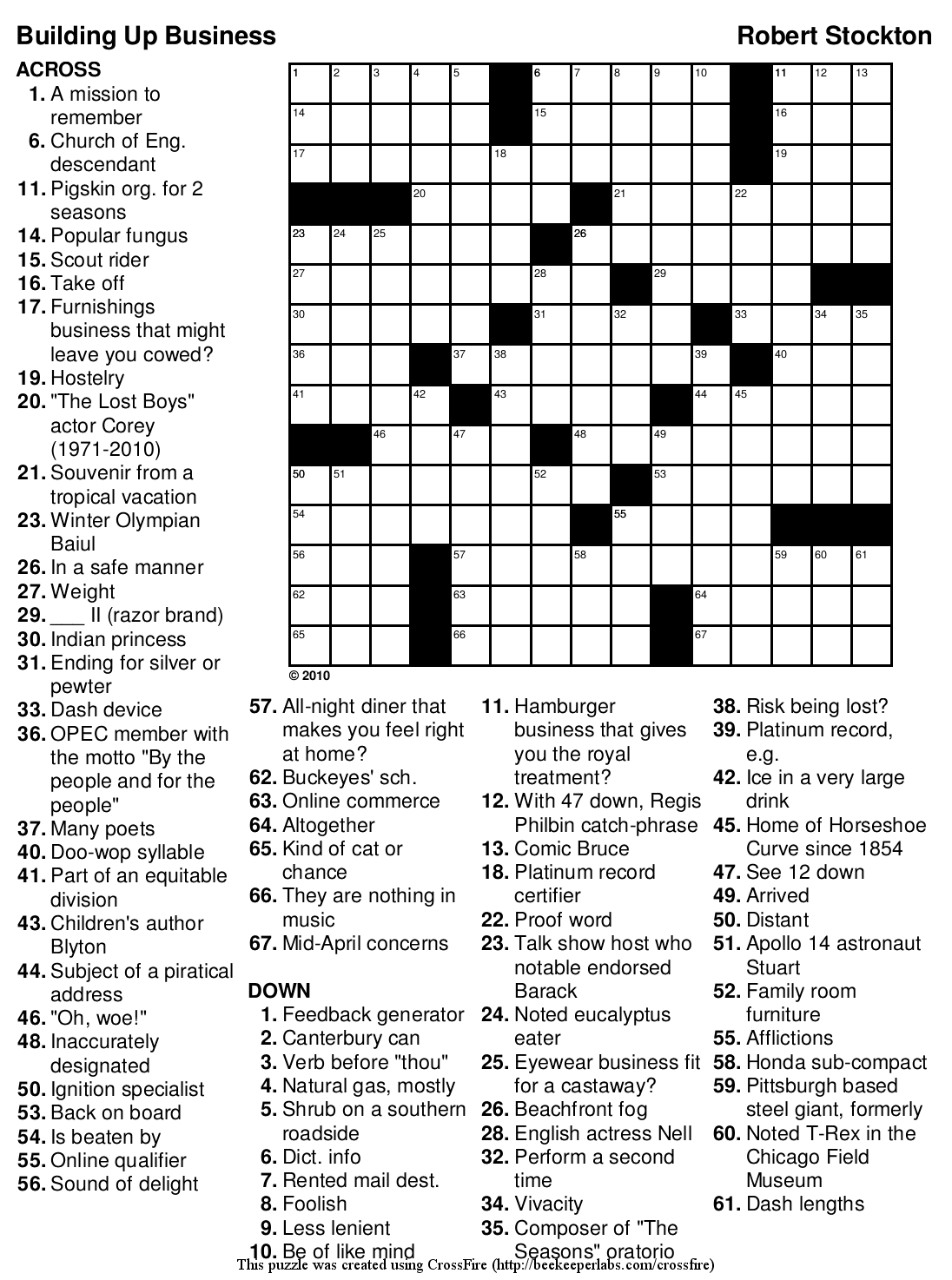 Free Printable Large Print Crossword Puzzles Free Printable A To Z