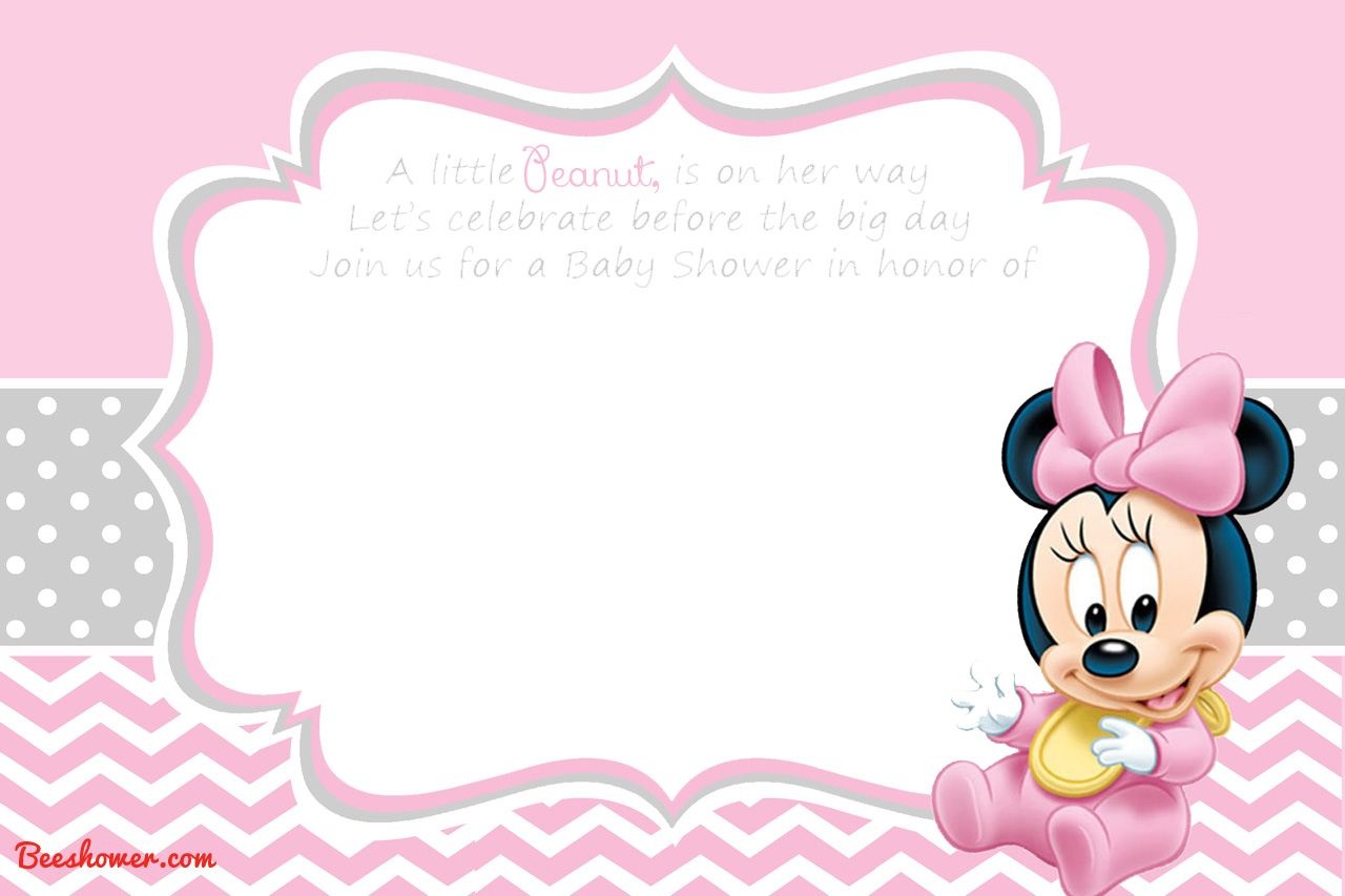 Free Printable Disney Baby Shower Invitations | Baby Shower | Free - Free Printable Baby Mickey Mouse Birthday Invitations