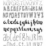 Free Printable Disney Letter Stencils | Lettering | Bullet Journal   Free Printable Disney Font Stencils