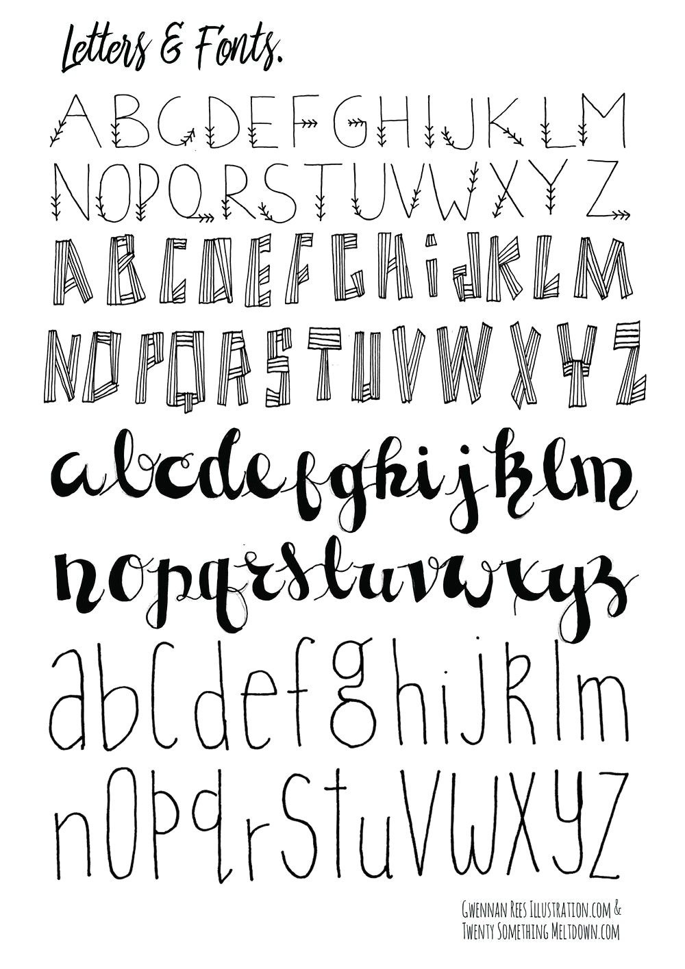 Free Printable Disney Letter Stencils | Lettering | Bullet Journal - Free Printable Disney Font Stencils