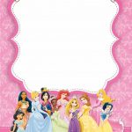 Free Printable Disney Princess Ticket Invitation | Pink And Gold   Disney Princess Birthday Invitations Free Printable