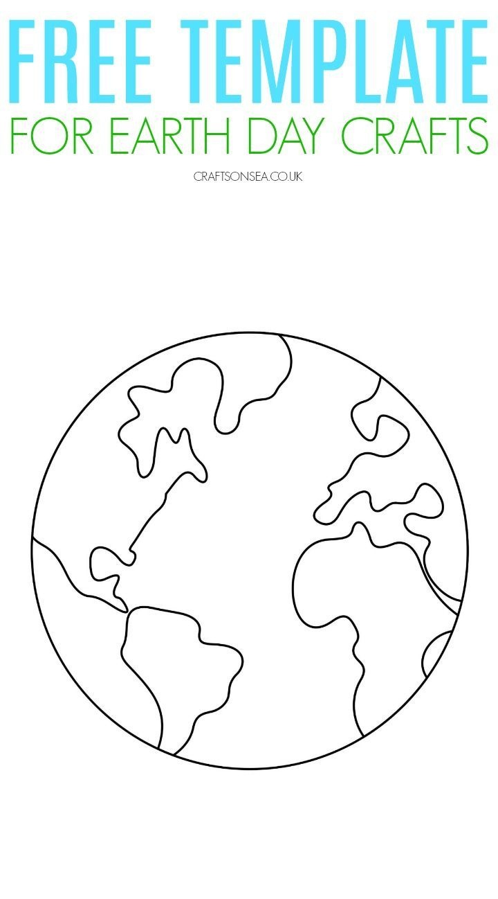 Free Printable Earth Template | Earth Day Crafts For Kids | Earth - Free Printable Crafts
