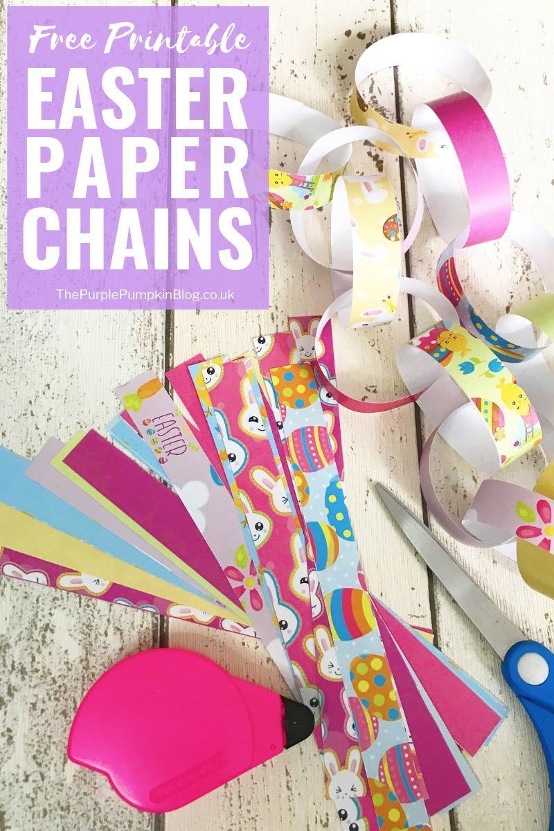 Free Printable Easter Decorations: Paper Chains | Spring Holidays - Free Printable Easter Decorations