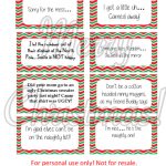 Free Printable   Elf On The Shelf Naughty Cards   Honeysuckle Footprints   Free Printable Elf On The Shelf Notes